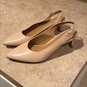 Clark’s beige sling backs. Size 9